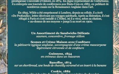 L’INSTANT THÉ OSCAR WILDE …
